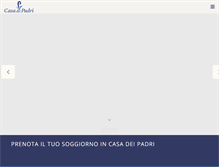 Tablet Screenshot of casadeipadri.com
